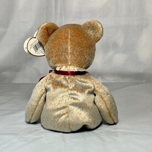 Ty Beanie Baby 1999 Signature Bear Retire P.E. Pellets Tag Errors MWMT Rare Vtg - Picture 4 of 13